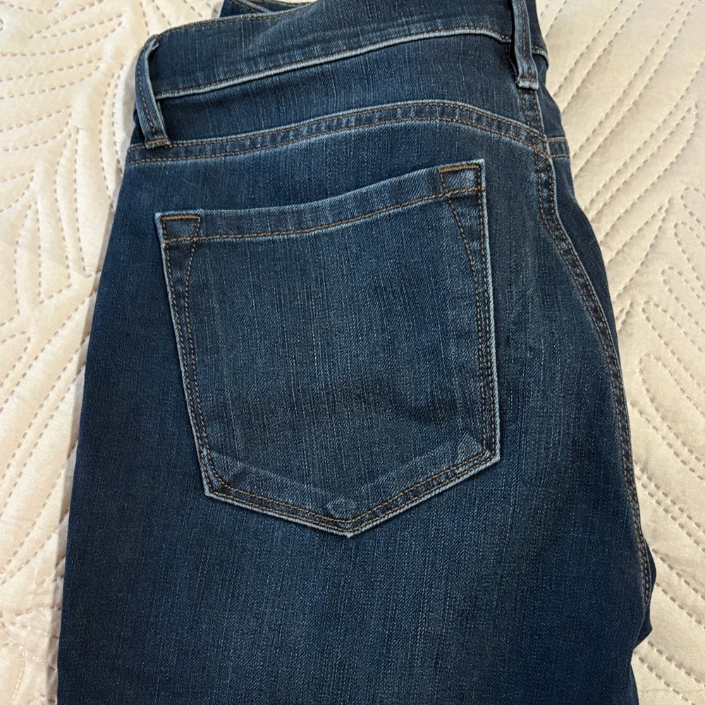 LOFT Women's Straight Leg Jeans - Dark Blue Modern Fit